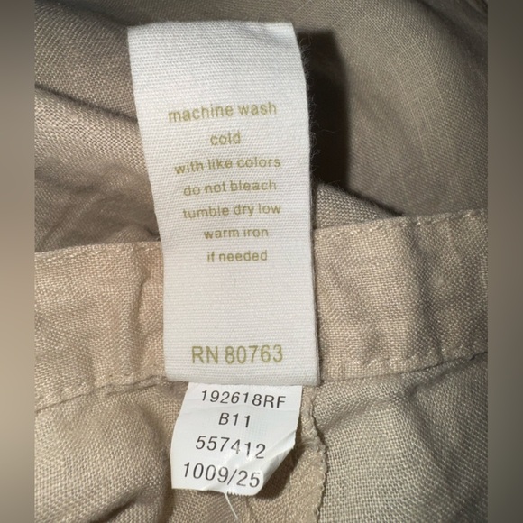 London Jean womens pants linen flowy beach cottage romantic light weight Sz. XS - Picture 10 of 11